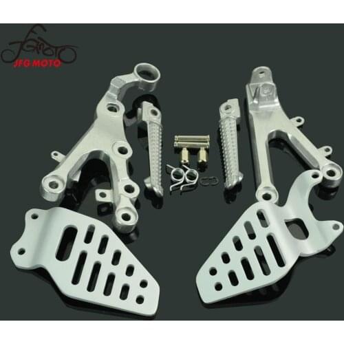 Motorcycle Front Foot Pegs Pedals Footrests Pedal Pads For YAMAHA YZF R6 2006-2011