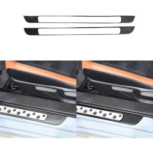 Fit For Toyota 86 Subaru BRZ 2016-2020 Car Accessories Door Panel Reflector Anti-Kick Pads Carbon Fiber Interiors Sticker