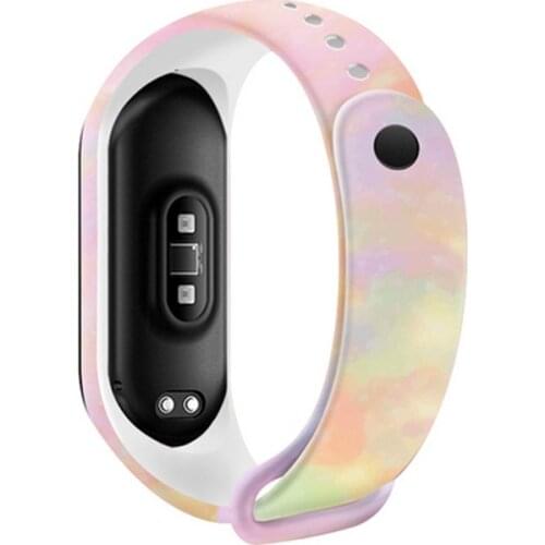 For Mi Band 6 5 4 3 Strap Printing Silicone Pattern Magic Xiaomiband Replacement Watchband Bracelet Smart Sports Fitness Wrist