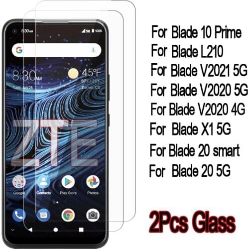 Glass For ZTE Blade X1 V2020 V2021 5G 20 Smart 10 Prime L210 Case Protective Cover On For ZTE L210 10 20 V2021 V2020 X1 5G Glass