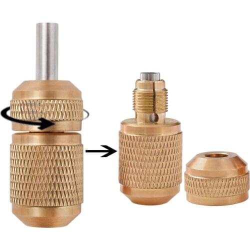 Tattoo Grips 18mm Round Copper Non-slip Tattoo Grip Tube for Tattoo Machine Gun Power Supply Needles Body Art Permanent Makeup