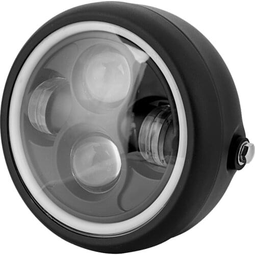 Retro Style Universal Motorcycle Bright LED Headlight Motorbike Round Front Lamp Suitable For Most Motorcycle