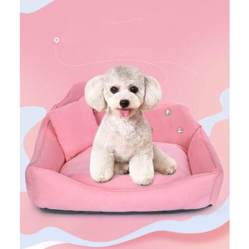 Waterproof Bottom Kennel Soft Fleece Dog Beds For Large Dogs Warm Cat Bed House Pet Sofa Dog Winter Warm Beds