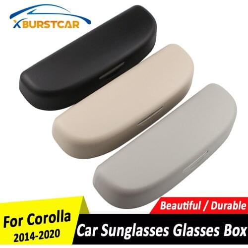 Xburstcar Auto Styling Car Sunglasses Holder Glasses Case Box for Toyota Corolla 2014 2015 2016 2017 2018 2019 2020 Accessories