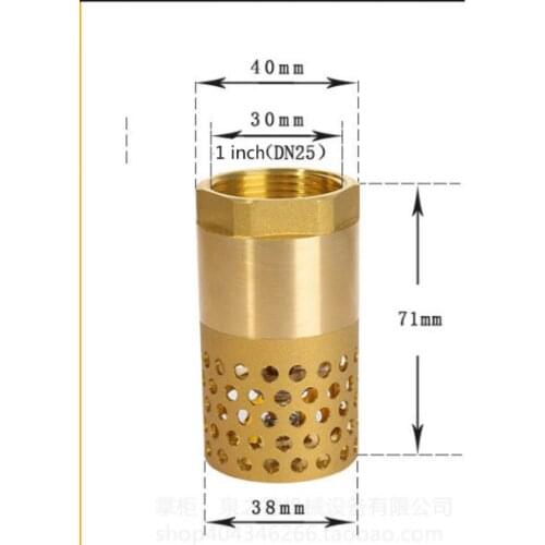 1/2 Check valve Foot Valve For Water Brass Check Valve pump foot valve check valve for water 1 inch