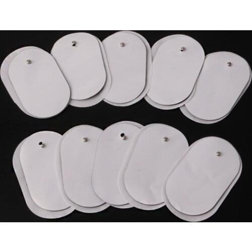 10Pcs Silicone Gel Tens Units Electrode Replacement Pads For Massagers Practical
