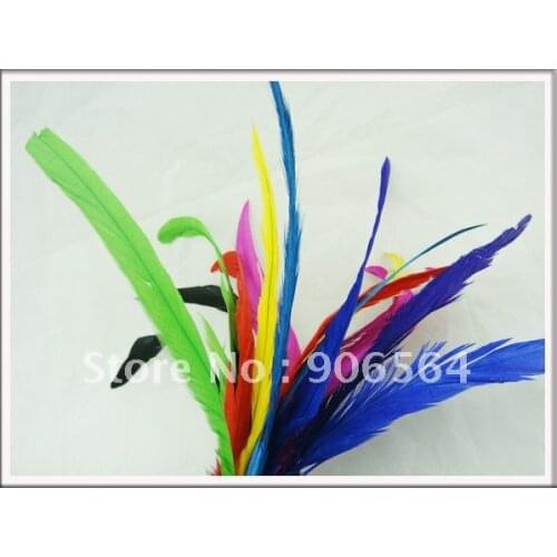 100Pcs/Lot About 30Cm(11.8") Over 3 Years Rooster Tail Feather 17 Colors Mixed DIY Accessories Good for Making Fascinators Masks