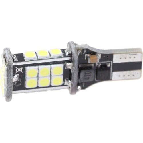 2Pcs T15 W16W 24 SMD 3030 921 912 LED 5W 7000k Car Backup Reverse Light Bulb White