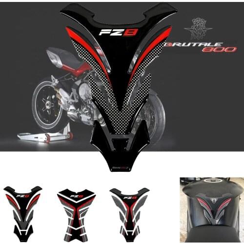 3D Carbon Look Motorcycle Tank Pad Protector Tank Sticker Case forYamaha FZ8 Fazer FZ 8 Decals