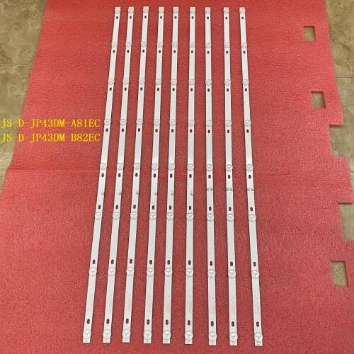 5set=15pcs 828MM 8LED(6v) LED backlight strip for JS-D-JP43DM-A81EC JS-D-JP43DM-B82EC (80227) E43DM1000 MCPCB