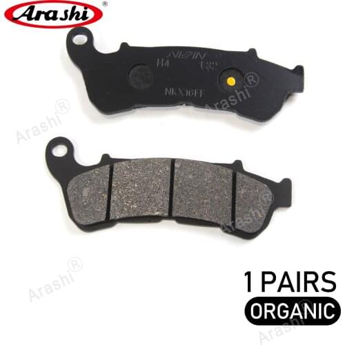 Arashi For HONDA SH 150i 2009 - 2012 Organic Motorcycle Disc Rotors Front Brake Pads SH 150i ABS 2014 2015 2016