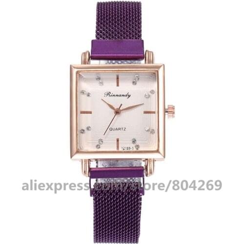 Luxury Brand Square Dial Ladies Magnetic Watch Fashion Women Watches Girl Gift Clock Dress Quartz WristWatch Zegarek Damski