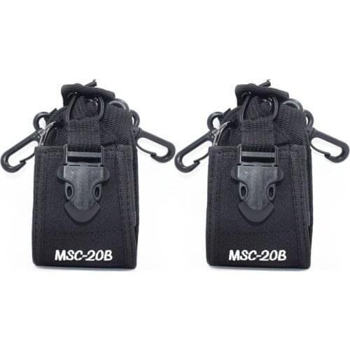 2pcs MSC-20B Walkie Talkie Case Holder Bag For BaoFeng UV-5R BF-888S UV-82 Walkie Talkies TYT Wouuxn Two Way Radio Case Holder