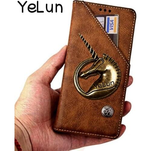 Case For Samsung Galaxy A8S Case Cover Hight Quality Retro 3D Unicorn Flip Leather Case For Samsung A8S Cover Phone Case