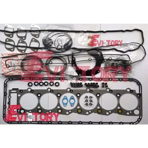For excavator forklift ISUZU 6HE1-TC 6HE1T water pump + full gasket kit
