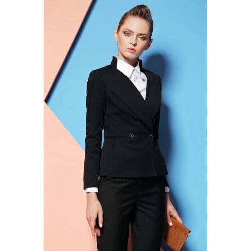 Formal Office Uniform style Suits New Women Work Wear suit Women Black Office Uniform Womens Business Suits