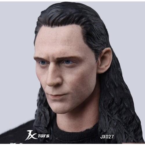 JXtoys 1/6 Male Head Carving LokiI Rocky Head Sculpt Toys Gift for 12inches Male Body