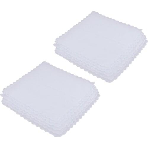 12x Cotton Hankie Classic Bridal Shower Handkerchiefs Square Hanky