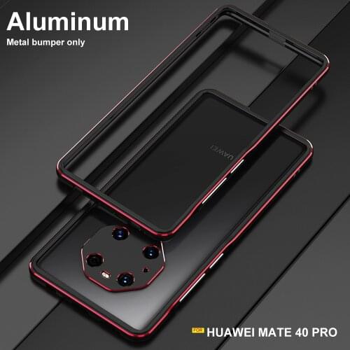 Luxury Metal camera lens protection case For Huawei Mate 40 pro case Original Aluminum bumper case for Mate 40 pro 5G case cover
