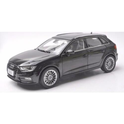 1:18 Diecast Model for Audi A3 Sportback Black SUV Alloy Toy Car Miniature Collection Gift S3