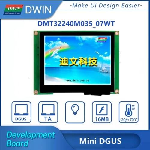 DWIN 3.5" inch TFT LCD Module 320*240 HMI Touch Screen and Smart Display Panel Intelligent LCM DMT32240M035 Device