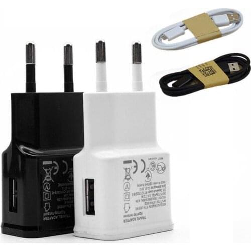 Wall Plug USB Charger Adapter + Micro usb V8 cable For Samsung A5 A7 2016 J3 J5 J7 LG Stylus Stylo 2 3 plus K40 MOTO G3 G4 Phone