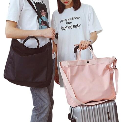 Nylon Waterproof Women Travel Bags Handbag Soft Duffle Bag Shoulder Weekend Travel Bag For Women 16T