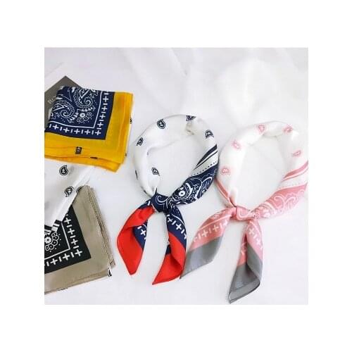 70*70cm New All-match Small Cashew Small Square Scarf Small Scarf Womens Neckerchief Work Occupation Scarf
