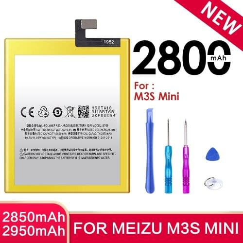 Original SIYAA BT68 Battery For Meizu M3 M3S Mini Replacement Bateria Mobile Phone High Capacity Lithium Polymer With Free Tools