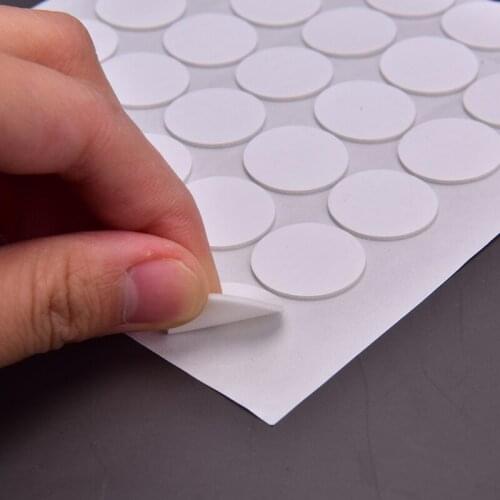 8-20mm Self Adhesive Fastener Tape Dots Strong Glue Magic Sticker Disc White Black Round Coins Hook Loop Tape