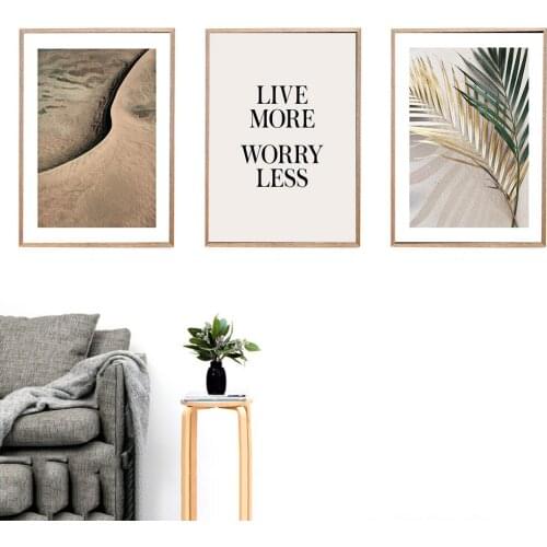 Nordic Landscape Canvas Painting Golden Tree Posters and Print Mountain Wall Art Pictures Decor for Home Decoration Unframe