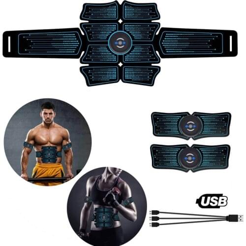 Abdominal Muscle Stimulator Home Gym Total ABS Fitness Equipment Training Gear Muscles Press Simulator Muscle EMS Rechargeable