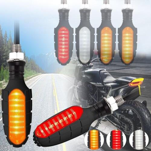 Universal Motorcycle Turn Signal 16 LED Lights Indicators Signal Light for Motorcycles ATVs and Street Bikes