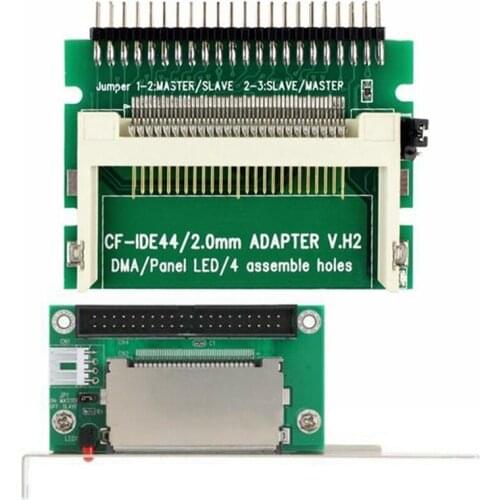 Compact Flash Cf Card to Ide 44Pin 2mm Male 2.5 Inch Hdd Bootable Adapter with 40-Pin Cf Compact Flash Card Panel
