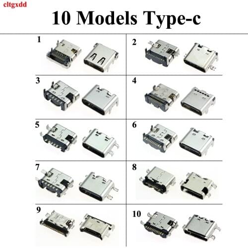 10 Model Micro USB Connector Charging Dock Port Plug Type-C Socket Female Jack For Xiaomi Huawei Samsung A50 A70 A71 Lenovo S5