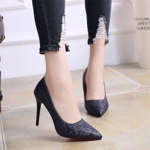 2019 fashion women pumps high heel shoes for women sexy pointe toe high heels party wedding shoes woman 10cm