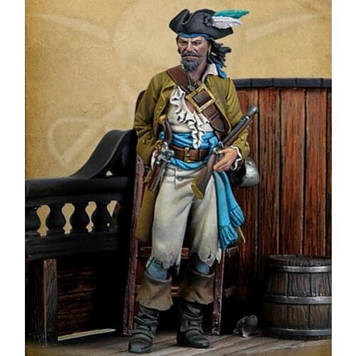 1:32 Resin Figure Model Caribbean Fire Gun Piracy Movie Role 54mm R59