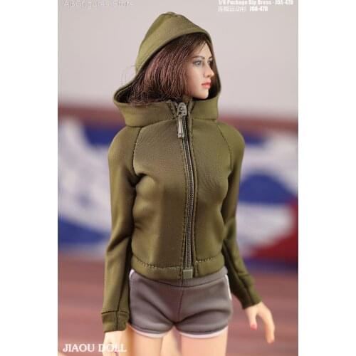 1/6 Female Soldier Sports Slim Jacket Top Clothing Model JOA-47 Fit 12'' Action Figure