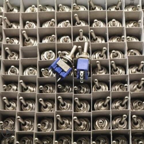 1000pcs/Lot SPST ON-OFF Miniature Rocker Toggle Switch,3A/250VAC,6A/125VAC