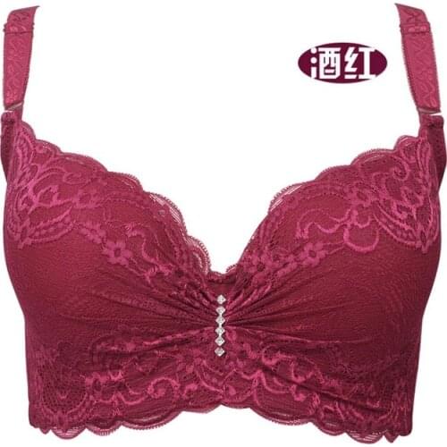 2017 Cup C cup D cup E bra for women Hot popular 3/4 cup lace push up bra plus size sexy women underwear bralette thin section
