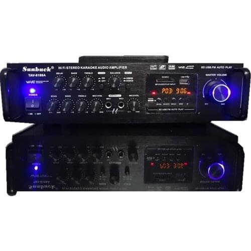 300W+300W High Power 220V12v with Remote Display Amplifier Field Square Dancing Amplifier / Bags Box Amplifier Bluetooth sticks