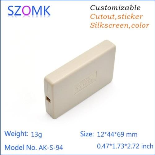 4 pcs, 12*44*69mm plastic instrument enclosure for electrical project box szomk new switch control box pcb enclosure case