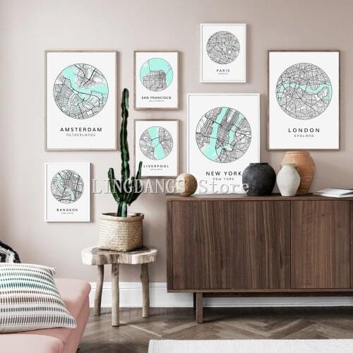 5d Diy Diamond Painting Paris London New York Rome City Street Map Nordic Art Diamond Mosaic Embroidery Cross Stitch Home Decor