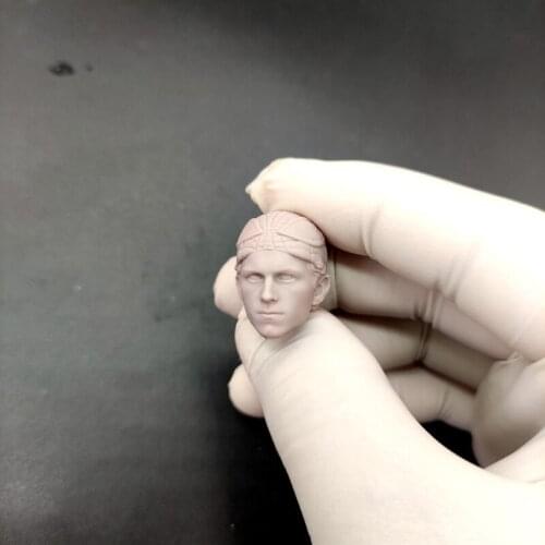 Blank 1/12 Scale Peter Parker Head Sculpt Unpainted Fit 6" ML Figure