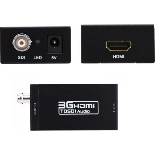 Black Extender MINI 3G HDMI to SDI Converter Adapter BNC SDI/HD-SDI/3G-SDI 2.970 Gbit/s