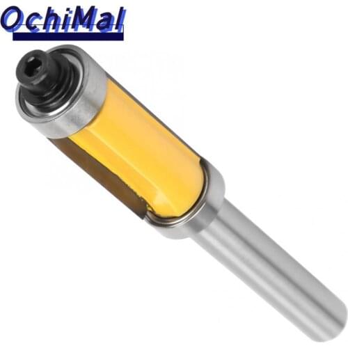 1 pc 8mm Shank Pattern Flush Trim Router Bit Double Bearing Woodworking Milling Cutter Tool for Wood Trimming Cutter