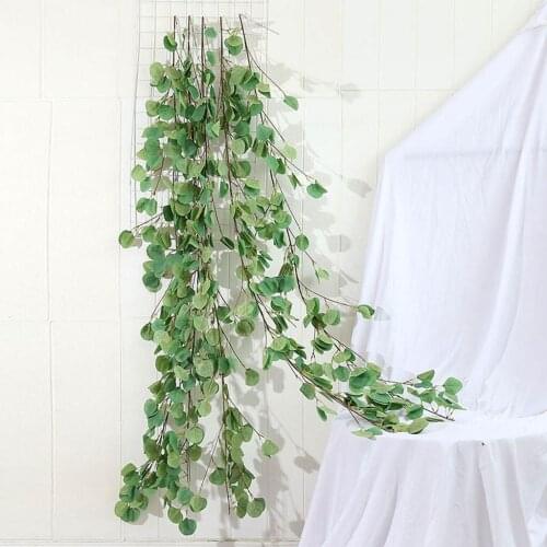 Faux Artificial Eucalyptus Garland Handmade Vines Greenery Plant Wedding Bouquet