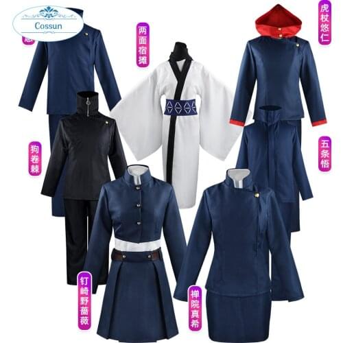 Anime Jujutsu Kaisen Cosplay Costume Kugisaki Nobara Yuji Itadori Gojo Satoru Top Pants Dress Party Uniform Suit For Men Women