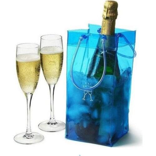 Kitchen Bar Tool Wine cooling Ice Bag PVC bottle beer holder Gift bags Wine Ice bag LX4986
