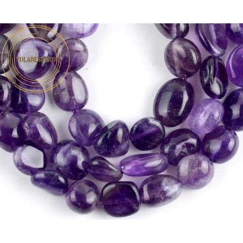 Irregular Natural Amethysts Stone Beads Freeform Loose Gemstones Beads For Jewelry Making Findings Diy Bracelet Charm 8-10mm 15